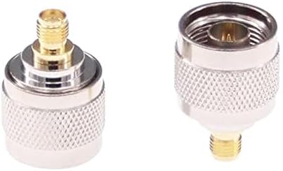 RFaha 2pcs N Male to SMA Female RF Coax Adapter N to SMA Coaxial Connector(F41-2)