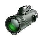 40x60 High Power Monocular Telescope – Waterproof HD Scope with BAK-4 Prism & Phone Holder – Ideal for Bird Watching, Hiking, Hunting & Travel (Monocular)