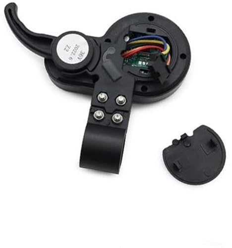 Jodriva Controlador de Scooter eléctrico de Alta Potencia, 36 V 48 V 52 V 60 V, Pantalla LCD, diseño de Metal ranurado Pantalla de Scooter eléctrico(Black Display Flat Head)