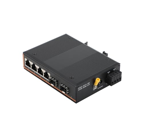 Convertisseur de média industriel Gigabit SFP 2 SFP vers 4 RJ45 commutateur