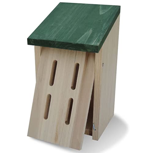 Nichoir à papillons résistant aux intempéries toit vert en bois - 4