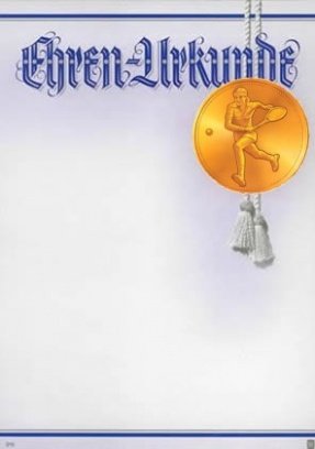 Tennis / 915 / 968 / / PC-Urkunden (170 g/m²) 50 Stk