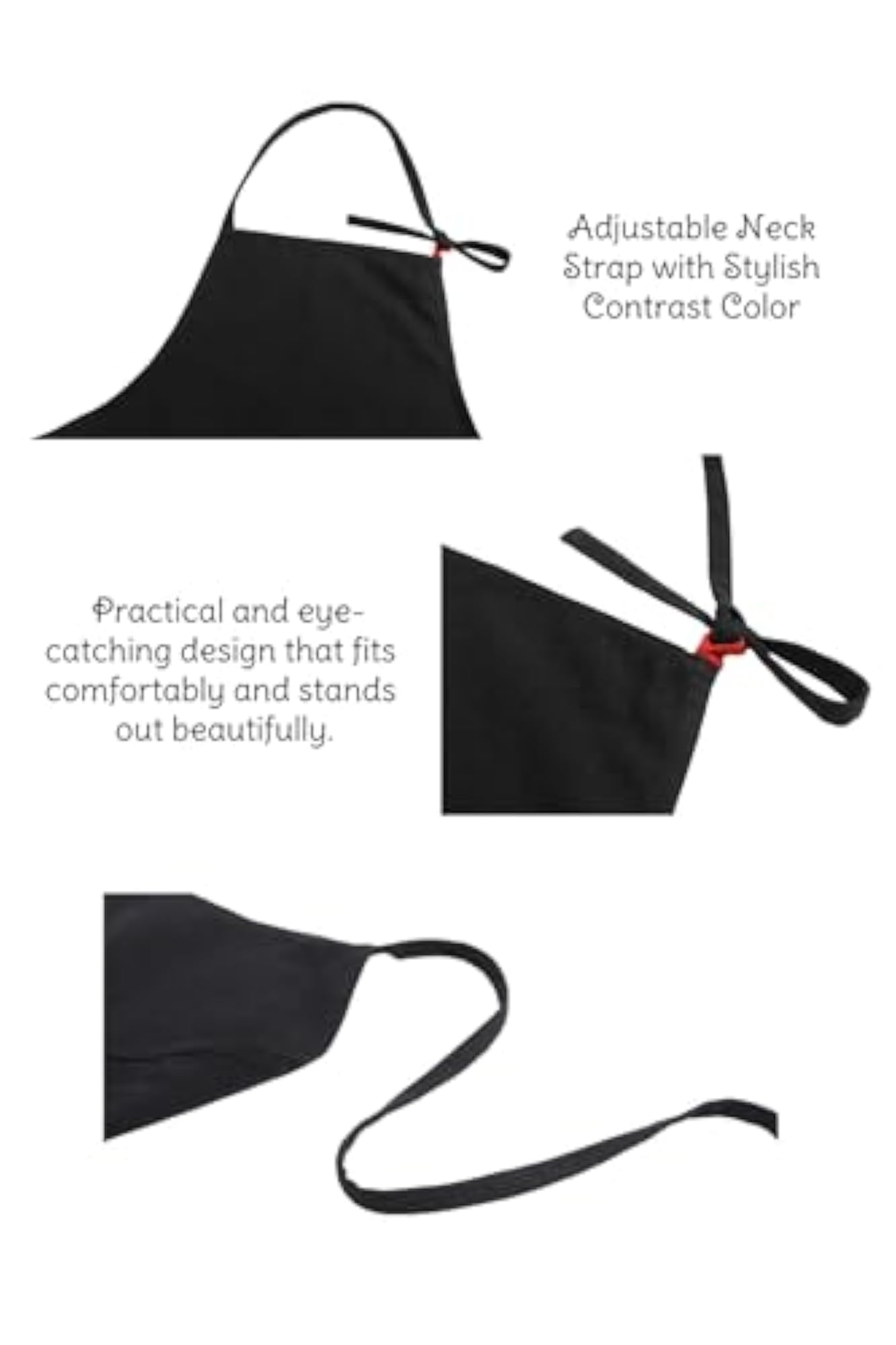 Linen Bib Apron with Pockets for Women, Cooking Kitchen
