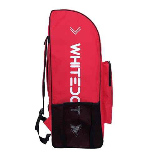 Image of WHITEDOT SPORTS Dot 2.1 Duffle Backpack Cricket Kitbag for Junior Professional Cricket Kit Bag-Sports with Inside Bat Pocket (Red)