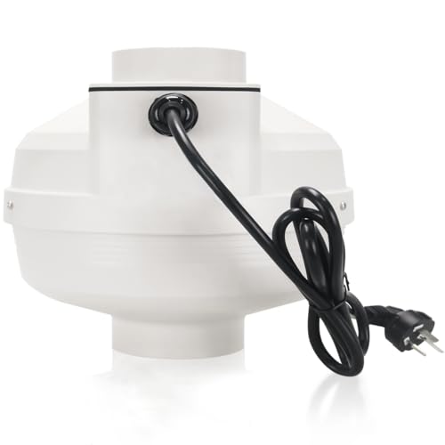 MIDCVFRUN 4 inch 260 CFM Radon Mitigation System Inline Duct Fan, IP67 Waterproof Electric Exhaust...
