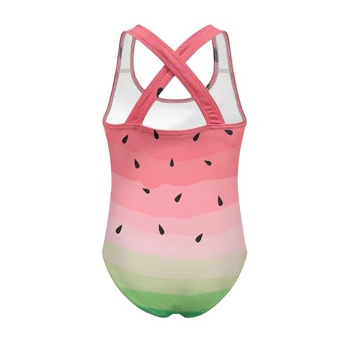 Image of Girls One Piece Swimsuit Teens Cross Back Summer Beach Wear for 5-14Y