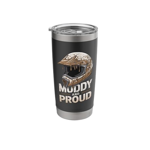 Muddy and Proud Dirt Bike Stainless Steel Tumbler