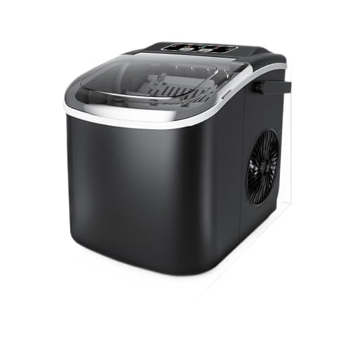Máquina portátil pequeña para hacer hielo, totalmente automática e inteligente para uso doméstico, produce 9 cubos redondos en 6 minutos, ideal para cocinas familiares, dormitorios y oficinas
