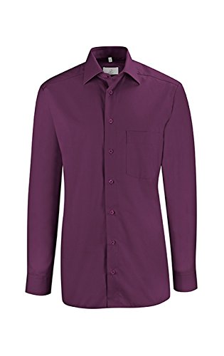 GREIFF Corporate Hemd Basic Herren Oeko TEX® Brombeere 41/42