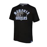 Ultra Game Adults NBA Official Super Soft Game Day T-Shirt, Memphis Grizzlies, Black, Large