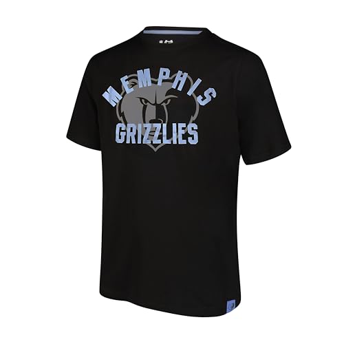 Ultra Game Adults NBA Official Super Soft Game Day T-Shirt, Memphis Grizzlies, Black, Small