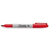 Sharpie Color Burst Permanent Marker, Fine Point, Red (1948360)