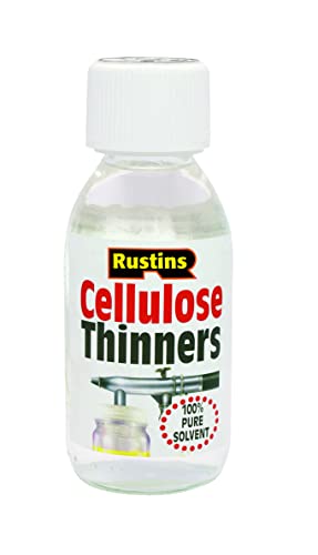 Rustins Cellulose Thinners 125ml - Professional Solvent for Cellulose Paints and Lacquers; Cleans Brushes Spray Guns and Equipment; Fast-Evaporating Formula in Various Sizes