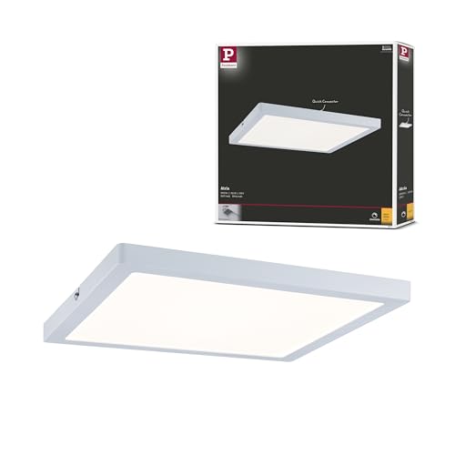 Paulmann 70871 Aufbaupanel LED Atria eckig Deckenleuchte 24W Licht 2700K Warmweiß LED Panel Weiß matt dimmbar für Wand- und Deckenmontage