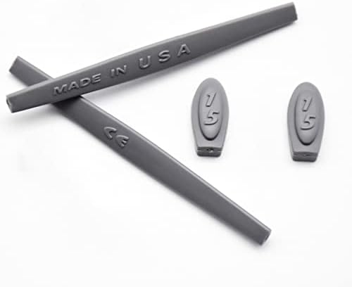 2 Dark Grey Compatible/Replacement Silicone Leg Set for Oakleys Square Wire 2.0 Sunglasses Rubber Kit image 5