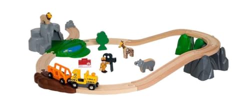 Circuit reportage safari Brio World 26 pièces avec animaux sauvages