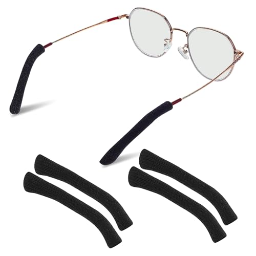 Cubiertas del templo de punto para gafas con almohadillas antideslizantes 2 pares