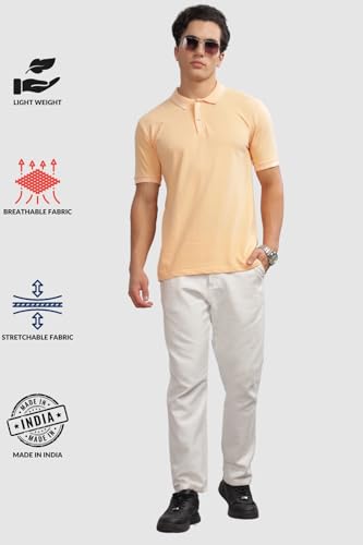 Image of ADRO Polo T Shirt for Men | Black Polo T-Shirt | 100% Cotton Polo Tshirt | Regular Fit Polo| Available in Plus Size Polo