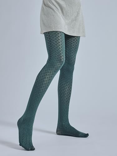 Image of Sahabowi Women Tights, Female Sheer High Waist Pantyhose, Vintage Control Top Stockings