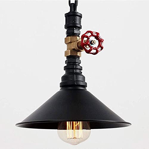 Lámpara de techo de hierro forjado negro estilo americano con diseño de ingeniería retro 5