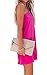 Jhsnjnr Womens Casual Summer Beach Dresses One Shoulder Midi Dress Formal Graduation Dress Hot Pink