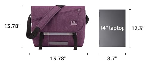 OIWAS Reflective Strip Messenger Bag