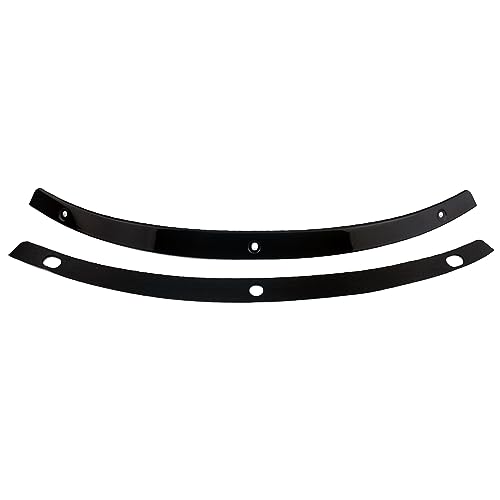 Motorcycle Windscreen Windshield Trim Gloss Black Steel Smooth Compatible for Harley Davidson Touring Street Glide Electra Glide Ultra Limited Tri Glide 2014-2023