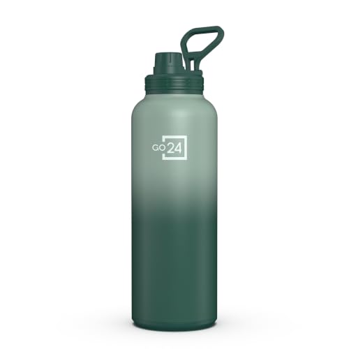 Image of Hydromax 2 Litre Single Wall Stainless Steel Water Bottle - Green | ISI Certified 304 Stainless Steel, BPA Free, Chugger Sipper Cap, Leakproof Lid, Loop Handle, Fridge Frendly
