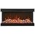 Amantii Tru-View Series XL Extra Tall Built-in 3-Sided Electric Fireplace (72-TRV-XT-XL-FI-109-Diamond), 72-Inch, Ice Media