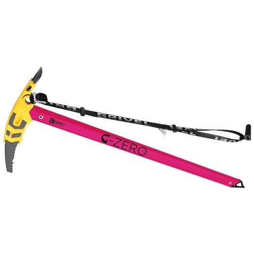 Grivel G Zero Pink ice axe c/Long EVO 74 cm CE mountaineering pilots, unisex adults, 74