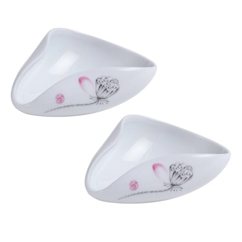 Ciieeo 2-piece Ceramic Tea Scoop Set Fine Tea Strainer for Loose Infuser Spoon