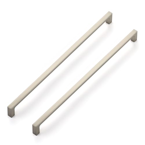 Image of Ravinte Brushed Nickel Cabinet Handles Square Pulls, 12-3 /5 Inch, 20 Pack