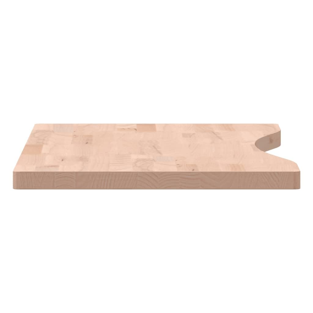 Akcesoria do mebli biurowych, blat biurkowy 80 x (36-40) x 2,5 cm meble z litego drewna bukowego
