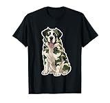 Camo San Bernardo Dueño de mascotas Camuflaje Amante de perros Camiseta