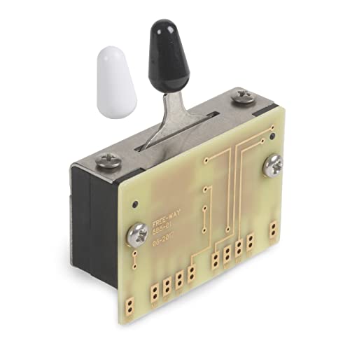 StewMac Free-Way 5-Way/10-Position Guitar Pickup Switch - Replacement 5-Way Selector Switch - Unlimited Tone Options for Strat-Style Electric Guitars