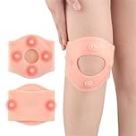 Knee Brace, Silicone Knee Compression Sleeve Support Brace, Waterproof Magnetic Knee Care Pad, Patella Tendon Support Brace for Meniscus Tear Arthritis Tendonitis MCL ACL, Pain Relief, Recovery, Sport