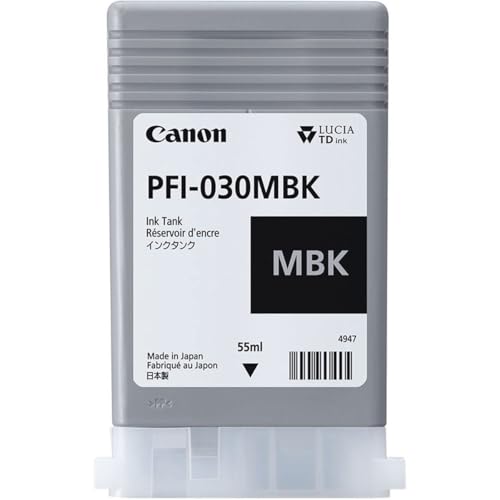 Image of Matte Black Ink 55ml (PFI-030MBK) for Canon imagePROGRAF TA-20 and TA-30