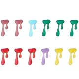 SAFIGLE Silikon Glasanhänger 24 Stück Tropfenförmig Glasmarker für Cocktail und Weingläser Partys Zufällige Farbe
