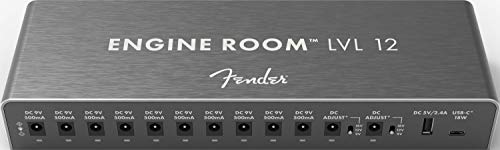 Image of Fender Engine Room LVL12 500mA Power Supply and Professional Pedal Board with Case, Small