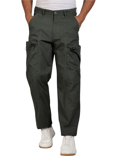Image of Thomas Scott Relaxed Fit Cargo Trousers for Mens