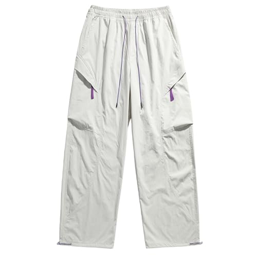 Pantalons de sport homme en toile de coton aéré style cargo décontracté