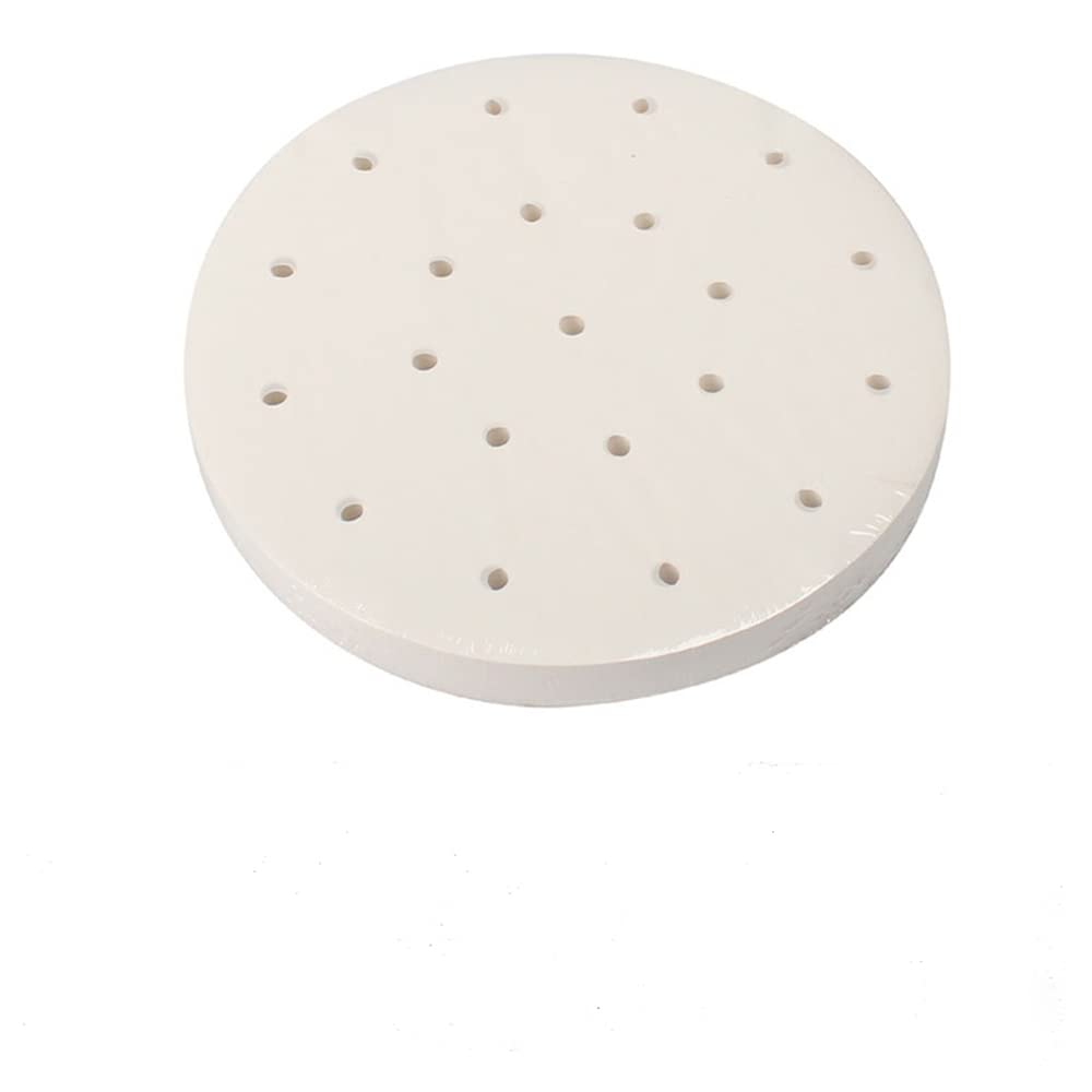 100 Sheet Round Steamer Paper, 3/3.5/4/4.5/5/5.5/6/6.5 Inch Air Fryer Paper, Non Stick Steamer Liner Sheet for Cake Tin, Baking, Toaster Oven, Cooking