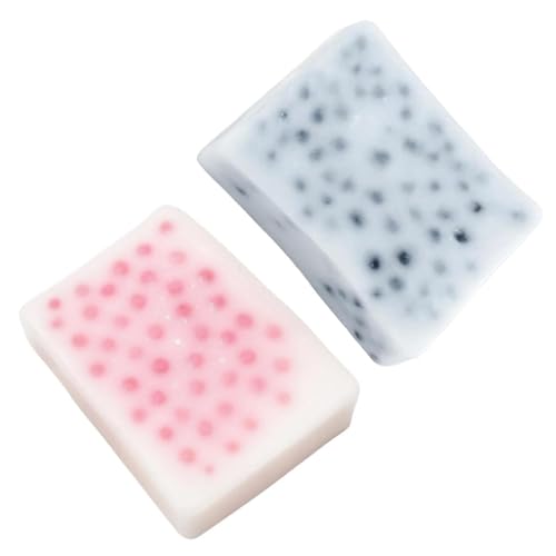 2 Pack Pimple Popper Toy White and Pink Sensory Fidget Toys for Stress Relief and Anxiety Relief for Adults & Kids