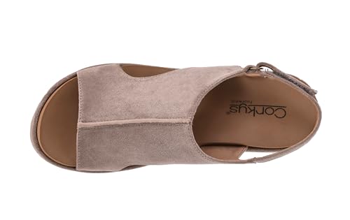 Image of Corkys Footwear Womens Carley Wedges, Featuring Corkys EVA Foam Cushioned Insoles, A 2.5 Inch Heel, Lightweight For All Day Wear, And Hook And Loop Closure