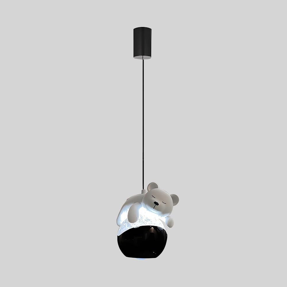 Suspension de chevet ours blanc pour illuminer la chambre d'enfant avec douceur