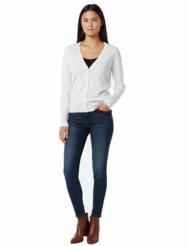 Image of Allsense Women's Long-Sleeve V-Neck Cardigan Sweater | Button Down, Lightweight Soft Knit