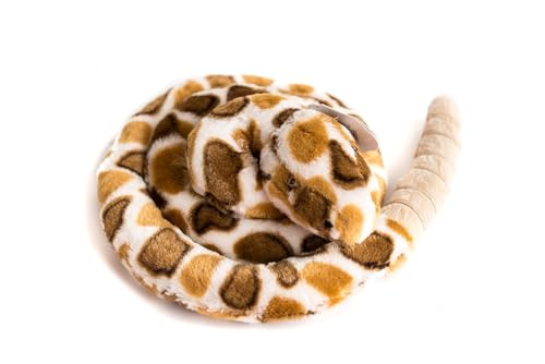 Wishpets Rattlesnake Plush Toy, Curling Rattlesnake Stuffed Animal with Rattle, 67