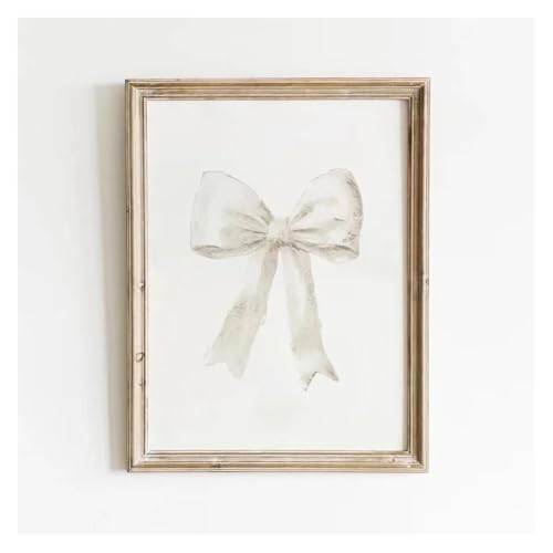 Cuadro sobre lienzo de lazo blanco de 40x60 cm para decoración estética 3
