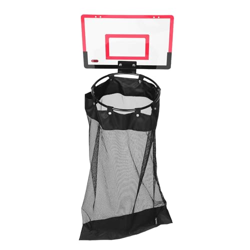 Panier à linge suspendu Beavorty pliable en mesh rouge pour petits espaces