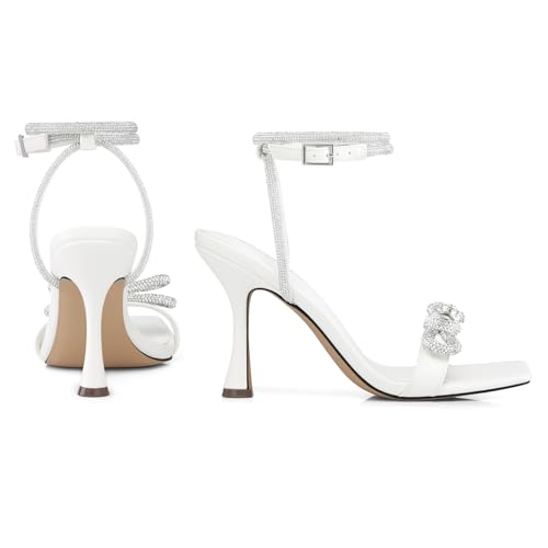 Image of CELLENZ Women Bow Heels Sandal: Comfortable Sparkly Kitten Heeled